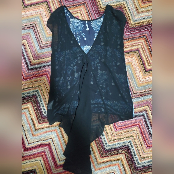 Satin Printed Blouse - Picture 2 of 4